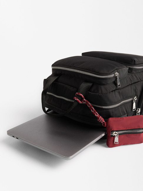 Фото ракурс 4 - Жіночий чорний рюкзак Parfois артикул 227844 _BK SS2025