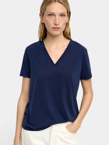 Фото ракурс 1 - Жіноча синя блузка Parfois артикул 239970 _NV FW2025