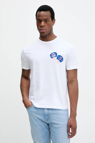 Фото ракурс 1 - Чоловіча біла футболка Benetton артикул 3I1XU1096 915 25P