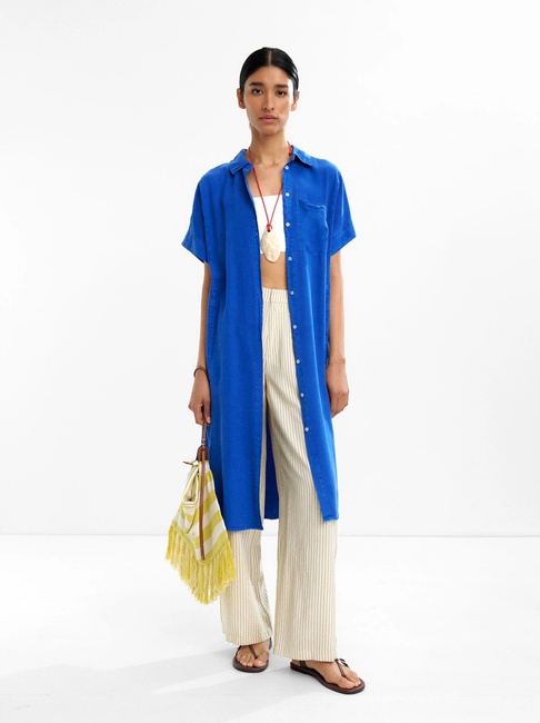 Фото ракурс 3 - Жіноча синя сукня Parfois артикул 234100 _BL FW2025