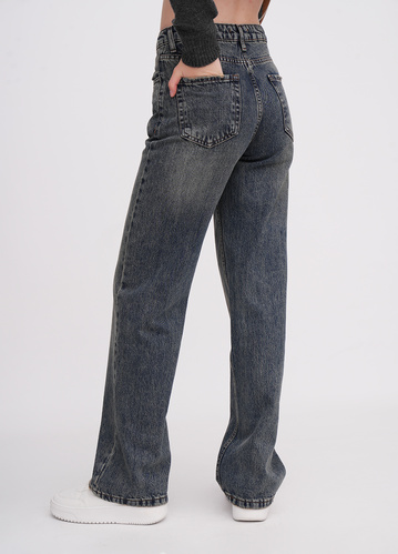 Фото ракурс 2 - Жіночі сині джинси EQUILIBRI артикул W568 022 000 NAVY BLUE FW2025