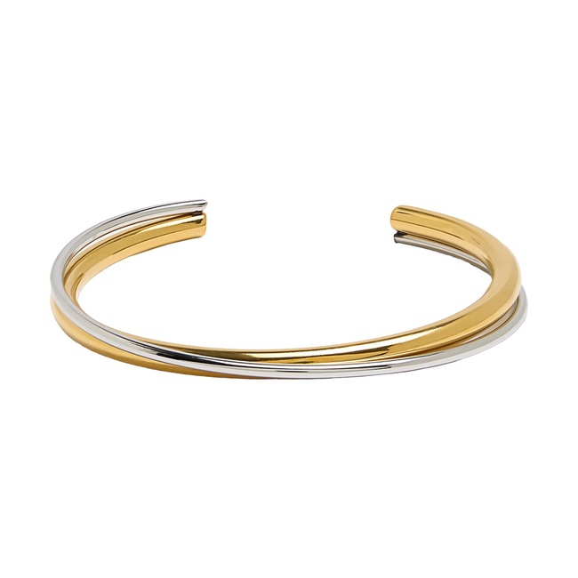 Женский золото-серебряный браслет Parfois артикул 233990 _MM FW2025 Фото ракурс 1 - Женский золото-серебряный браслет Parfois артикул 233990 _MM FW2025