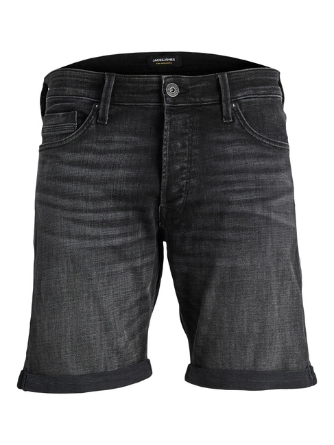 Фото ракурс 3 - Чоловічі чорні шорти Jack & Jones  артикул 12249098 black denim SS2024