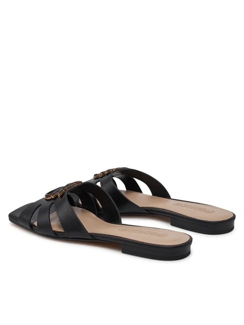 Фото ракурс 3 - Женские черные босоножки Pinko артикул SD0313-P003 Z99 SS2025