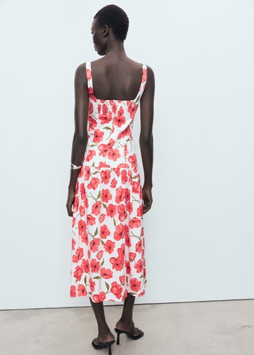 Фото ракурс 2 - Женское молочное платье Mango артикул 17032538 02 1 season