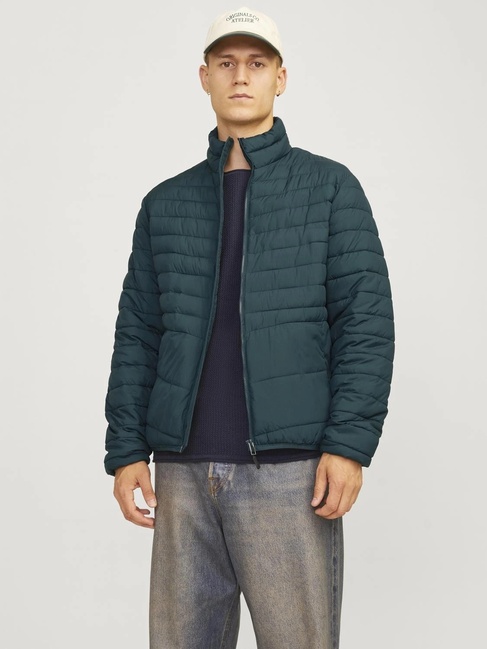 Фото ракурс 1 - Мужская зелёная куртка Jack & Jones  артикул 12256985 Magical Forest FW2024