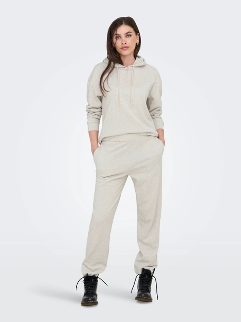 Фото ракурс 5 - Женское бежевое худи Only артикул 15356341 Oatmeal FW2025