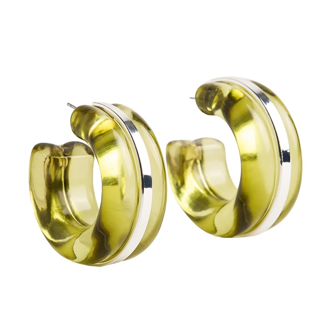 Фото ракурс 1 - Женские зеленые серьги Parfois артикул 230863 _GN SS2025