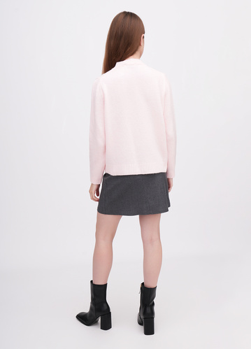 Фото ракурс 2 - Женская серая юбка EQUILIBRI артикул BW491013 200 Grey FW2025