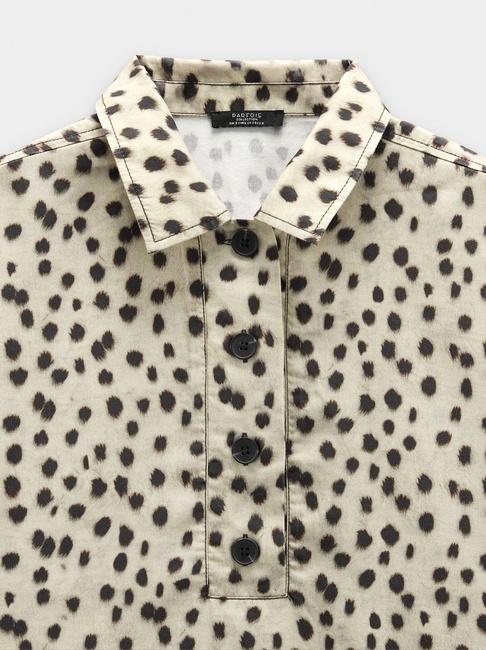 Фото ракурс 5 - Жіноча бежева блузка Parfois артикул 238161 _BM FW2025