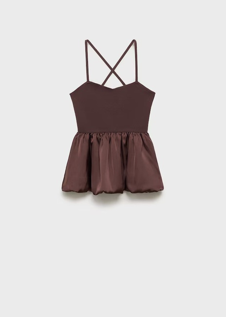 Фото ракурс 3 - Женский коричневый топ Mango артикул 17062926 30 1 season