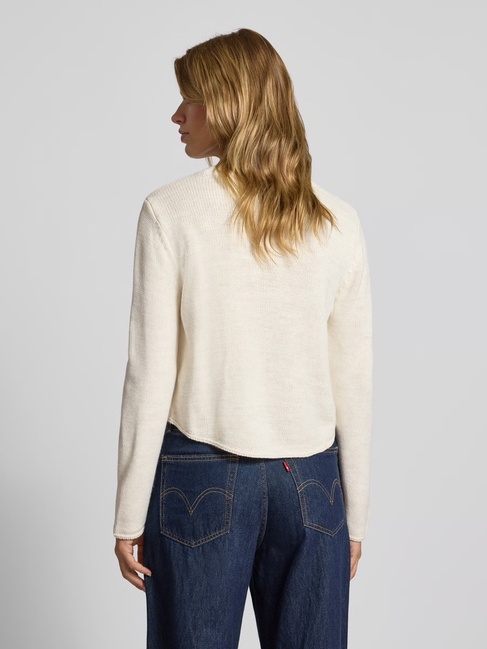 Женский молочный кардиган Only артикул 15350465 birch FW2025 Фото ракурс 2 - Женский молочный кардиган Only артикул 15350465 birch FW2025