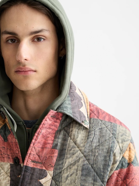 Фото ракурс 4 - Мужская разноцветная куртка SCOTCH & SODA артикул 181128 250 FW2025