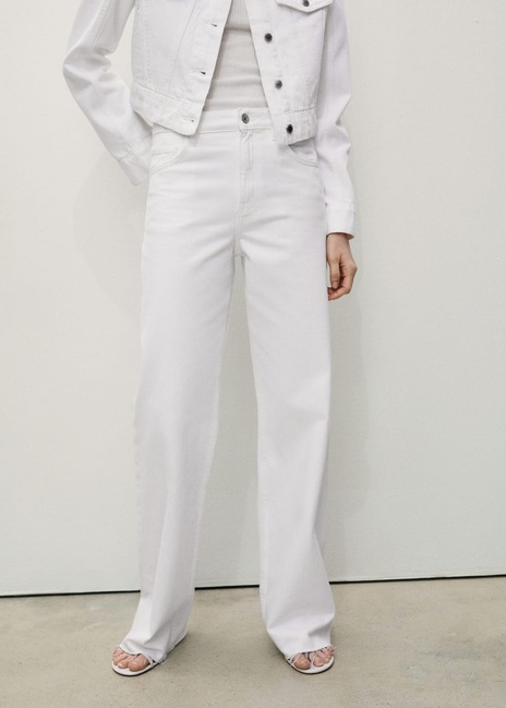 Жіночі білі джинси Mango артикул 87017178 01 8 season Фото ракурс 1 - Жіночі білі джинси Mango артикул 87017178 01 8 season