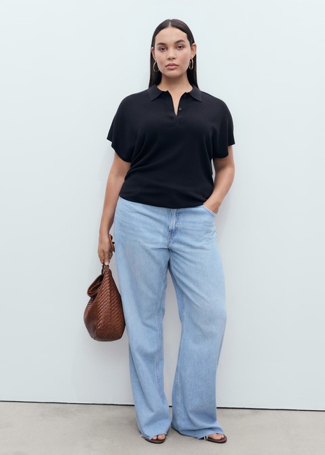 Жіночий синій джемпер Mango артикул 17014105 56 1 season Фото ракурс 6 - Жіночий синій джемпер Mango артикул 17014105 56 1 season