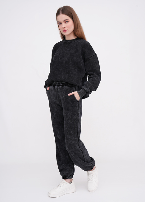 Жіночі сірі штани EQUILIBRI артикул W291 022 202 FUME FW2025 Фото ракурс 3 - Жіночі сірі штани EQUILIBRI артикул W291 022 202 FUME FW2025