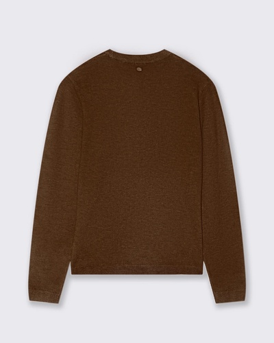 Фото ракурс 2 - Жіночий коричневий джемпер Piazza Italia артикул 55863 chocolate brown FW2025