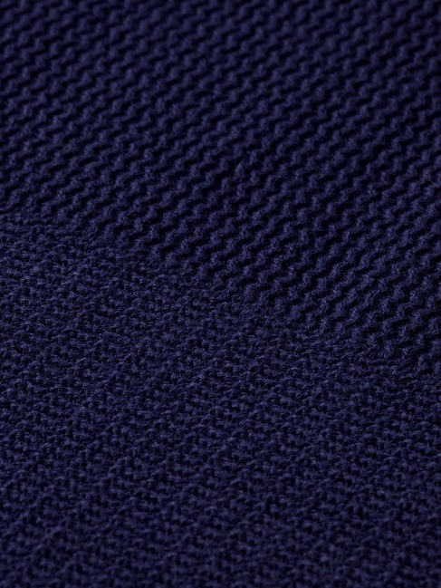 Фото ракурс 7 - Мужская синяя футболка поло SCOTCH & SODA артикул 182379 401 FW2025