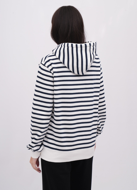 Женская синяя олимпийка EQUILIBRI артикул W232 014 000 NAVY BLUE FW2025 Фото ракурс 2 - Женская синяя олимпийка EQUILIBRI артикул W232 014 000 NAVY BLUE FW2025