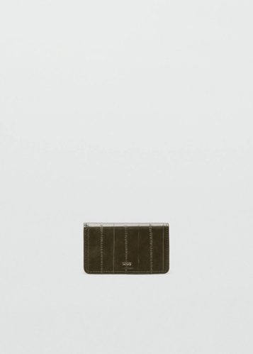 Фото ракурс 1 - Женский хаки кошелёк Mango артикул 27051275 37 2 season