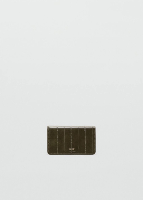 Жіночий хакі гаманець Mango артикул 27051275 37 2 season Фото ракурс 1 - Жіночий хакі гаманець Mango артикул 27051275 37 2 season