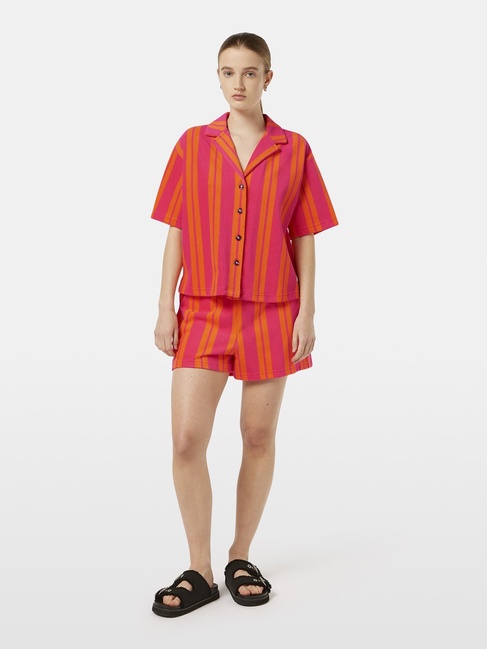 Фото ракурс 3 - Жіноча помаранчева сорочка SCOTCH & SODA артикул U9A00632T U639 SS2025