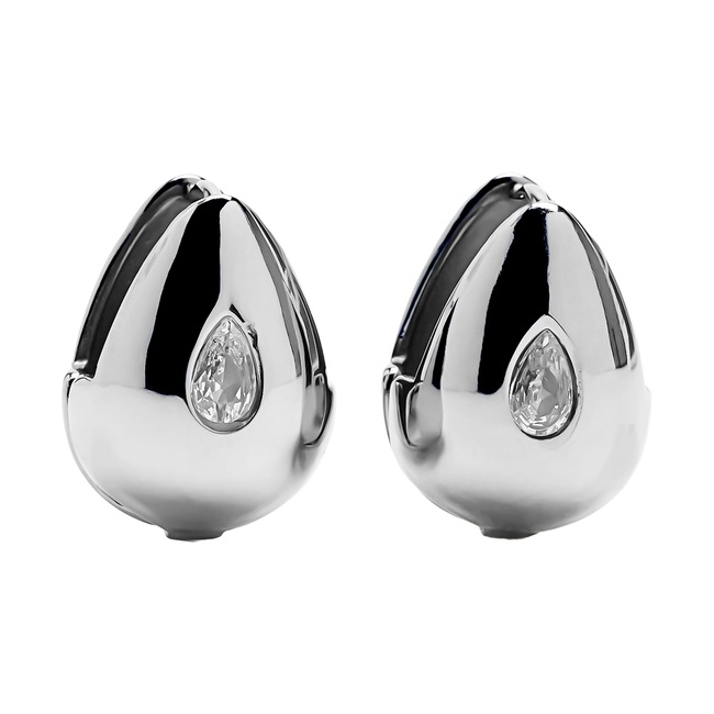 Женские серебряные серьги Parfois артикул 228127 _SV FW2025 Фото ракурс 1 - Женские серебряные серьги Parfois артикул 228127 _SV FW2025