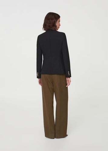 Фото ракурс 2 - Жіночий чорний жакет Mango артикул 17946362 99 1 season