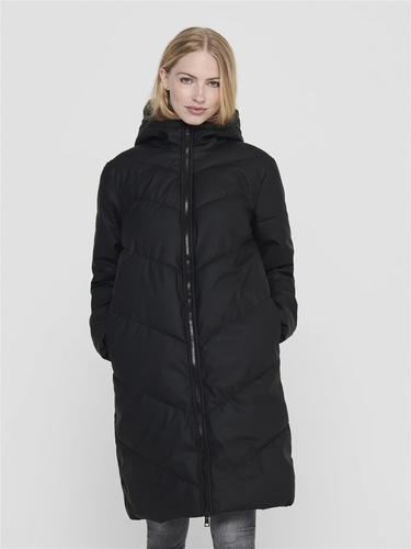 Фото ракурс 1 - Жіноче чорнe пальто Only артикул 15217556 Black FW2025