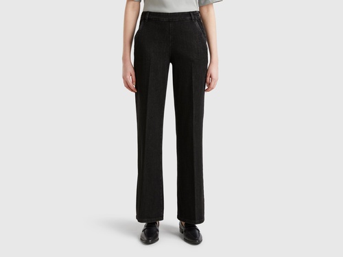 Фото ракурс 1 - Жіночі чорні штани Benetton артикул 4TUTDF06V 800 25A