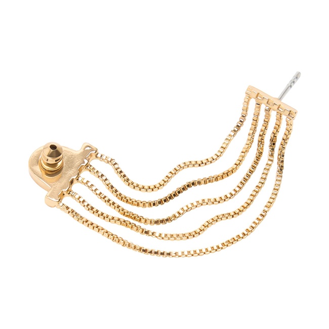 Фото ракурс 3 - Жіночі золоті сережки Parfois артикул 234151 _GD FW2025