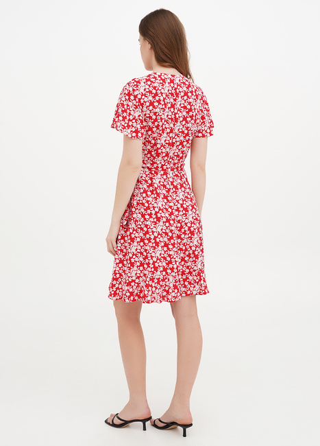 Фото ракурс 2 - Жіноча червона сукня EQUILIBRI артикул W452 080 000 Red SS2025