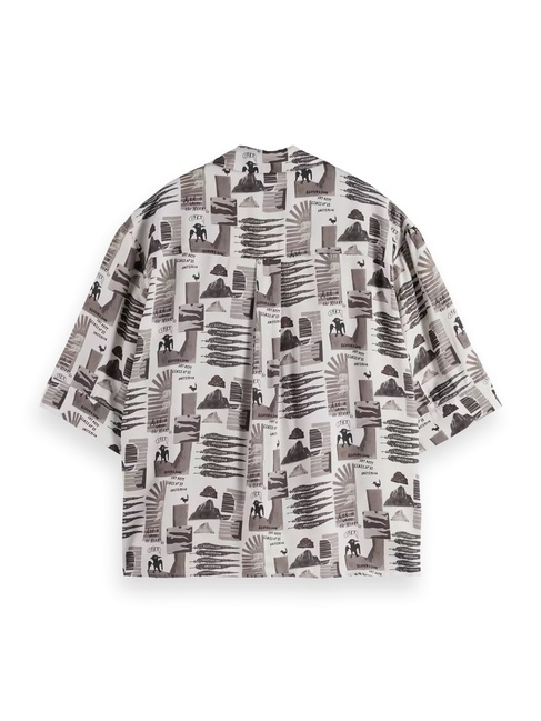 Фото ракурс 5 - Жіноча коричнева сорочка SCOTCH & SODA артикул U9A00789T U076 FW2025