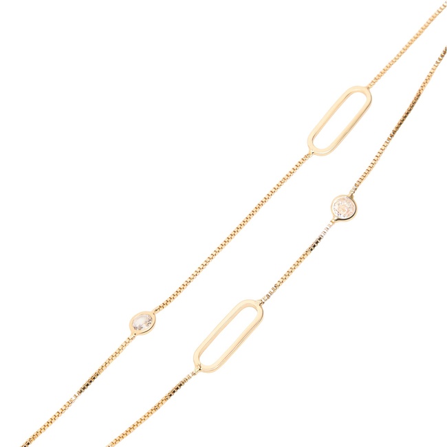 Жіночий золотий браслет Parfois артикул 233942 _GD FW2025 Фото ракурс 3 - Жіночий золотий браслет Parfois артикул 233942 _GD FW2025