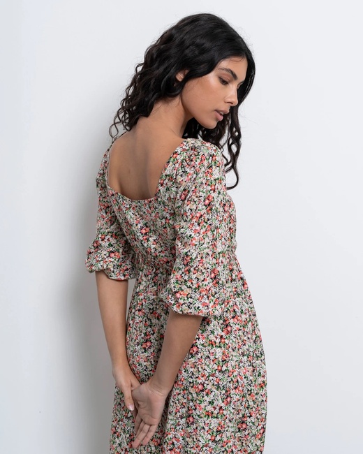 Фото ракурс 2 - Женское бежевое платье Piazza Italia артикул 50959 VAR 1 SS2025