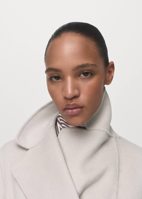 Фото ракурс 4 - Жіноче молочнe пальто Mango артикул 17005794 03 1 season