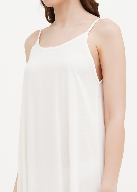 Жіночий білий сарафан EQUILIBRI артикул W451 011 000 White SS2025 Фото ракурс 3 - Жіночий білий сарафан EQUILIBRI артикул W451 011 000 White SS2025