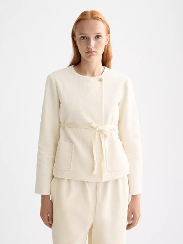 Фото ракурс 1 - Женская бежевая куртка SCOTCH & SODA артикул U9G00994T U137 FW2025