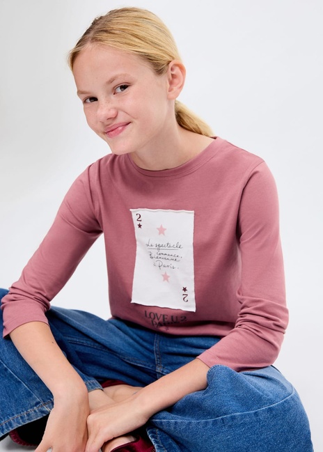 Жіночий рожевий лонгслів Mango артикул 17096335 74 1 season Фото ракурс 3 - Жіночий рожевий лонгслів Mango артикул 17096335 74 1 season