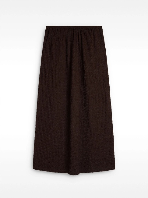 Фото ракурс 4 - Женская коричневая юбка Parfois артикул 236800 _BN FW2025
