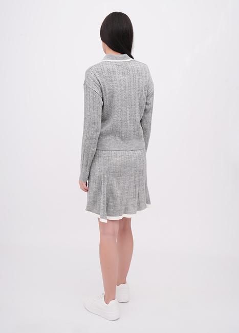 Жіноча сіра спiдниця EQUILIBRI артикул W391 032 201 Grey FW2025 Фото ракурс 2 - Жіноча сіра спiдниця EQUILIBRI артикул W391 032 201 Grey FW2025