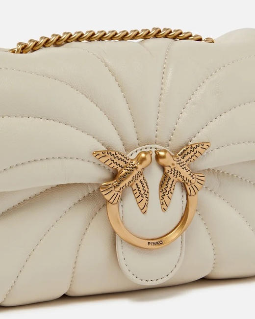 Женская молочная сумка Pinko артикул 100039-A1EX Z14Q FW2025 Фото ракурс 3 - Женская молочная сумка Pinko артикул 100039-A1EX Z14Q FW2025