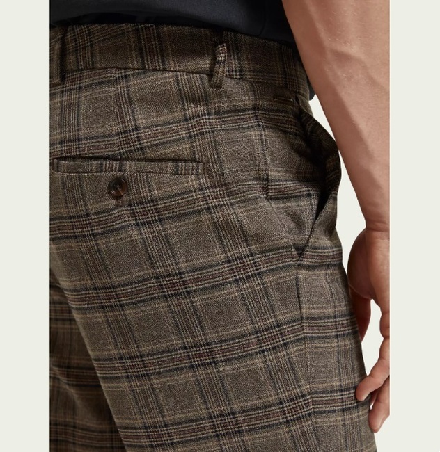 Фото ракурс 4 - Чоловічі коричневі брюки SCOTCH & SODA артикул 174472 6747 FW2023