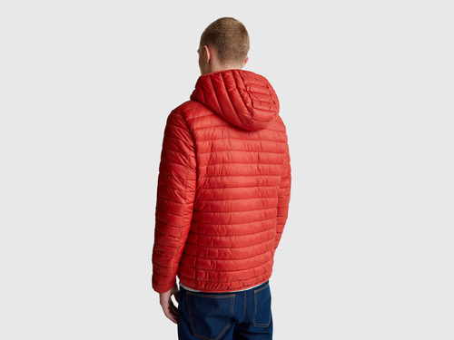 Фото ракурс 2 - Мужская коричневая куртка Benetton артикул 2TWDUN06I 01J 25A