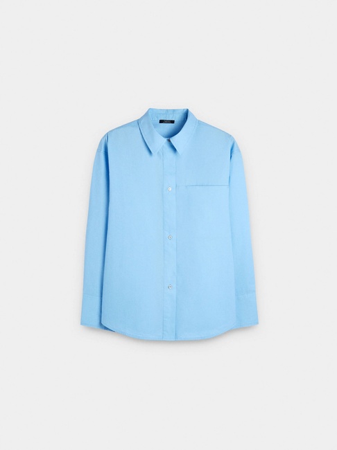 Жіноча синя блузка Parfois артикул 238115 _BL FW2025 Фото ракурс 4 - Жіноча синя блузка Parfois артикул 238115 _BL FW2025