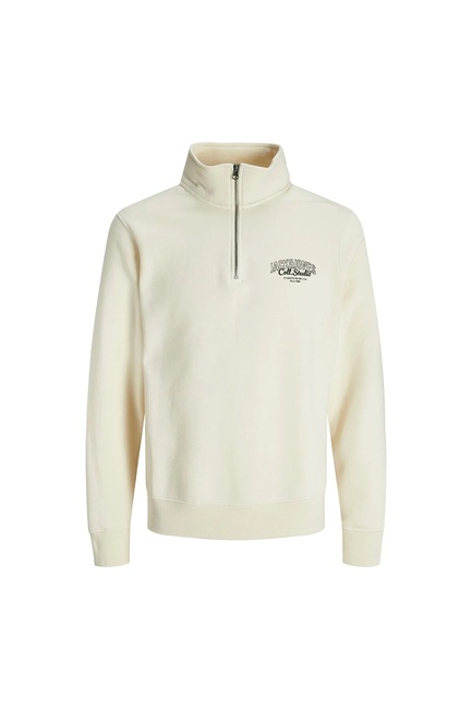 Чоловічий білий джемпер Jack & Jones артикул 12278608 antique white FW2025 Фото ракурс 1 - Чоловічий білий джемпер Jack & Jones артикул 12278608 antique white FW2025