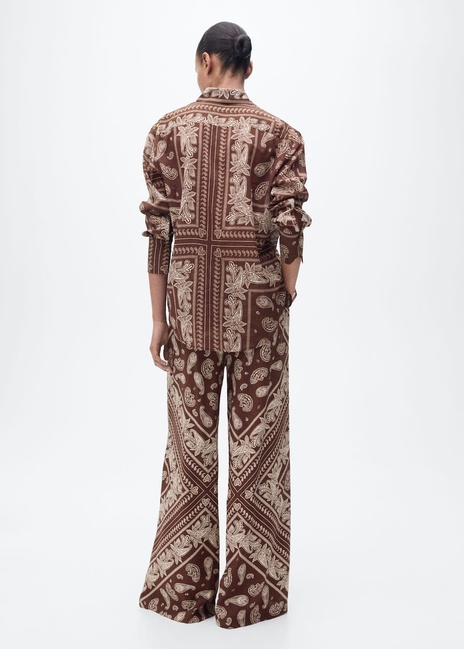 Жіночі коричневі брюки Mango артикул 87027177 30 8 season Фото ракурс 2 - Жіночі коричневі брюки Mango артикул 87027177 30 8 season