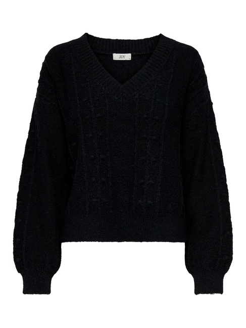 Жіночий чорний светр Only артикул 15351899 Black FW2025 Фото ракурс 3 - Жіночий чорний светр Only артикул 15351899 Black FW2025