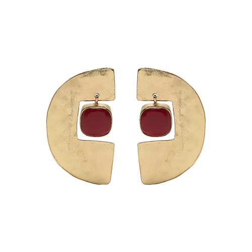 Фото ракурс 1 - Жіночі золото-червоні сережки Parfois артикул 237743 _RD FW2025