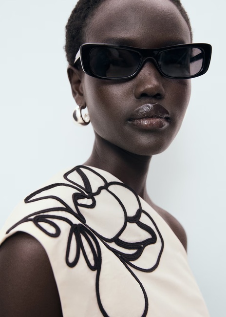 Фото ракурс 5 - Жіночий молочний топ Mango артикул 17071171 02 1 season